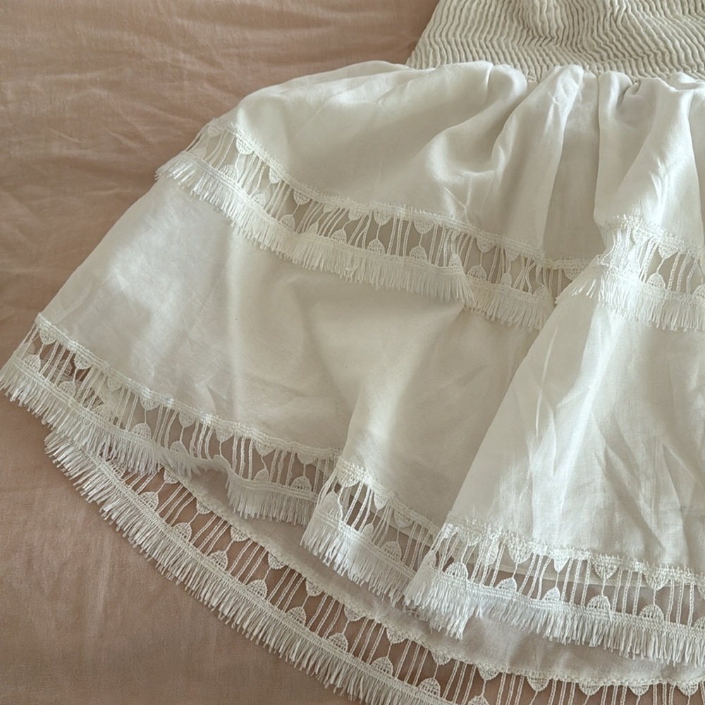 Peixoto White Lace Skirt - image 4
